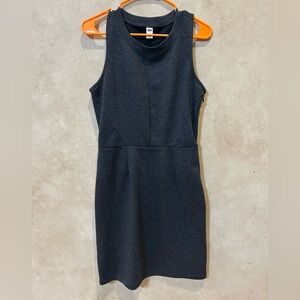 Old Navy Sleeveless Charcoal Sheath Mini Dress structured knit medium